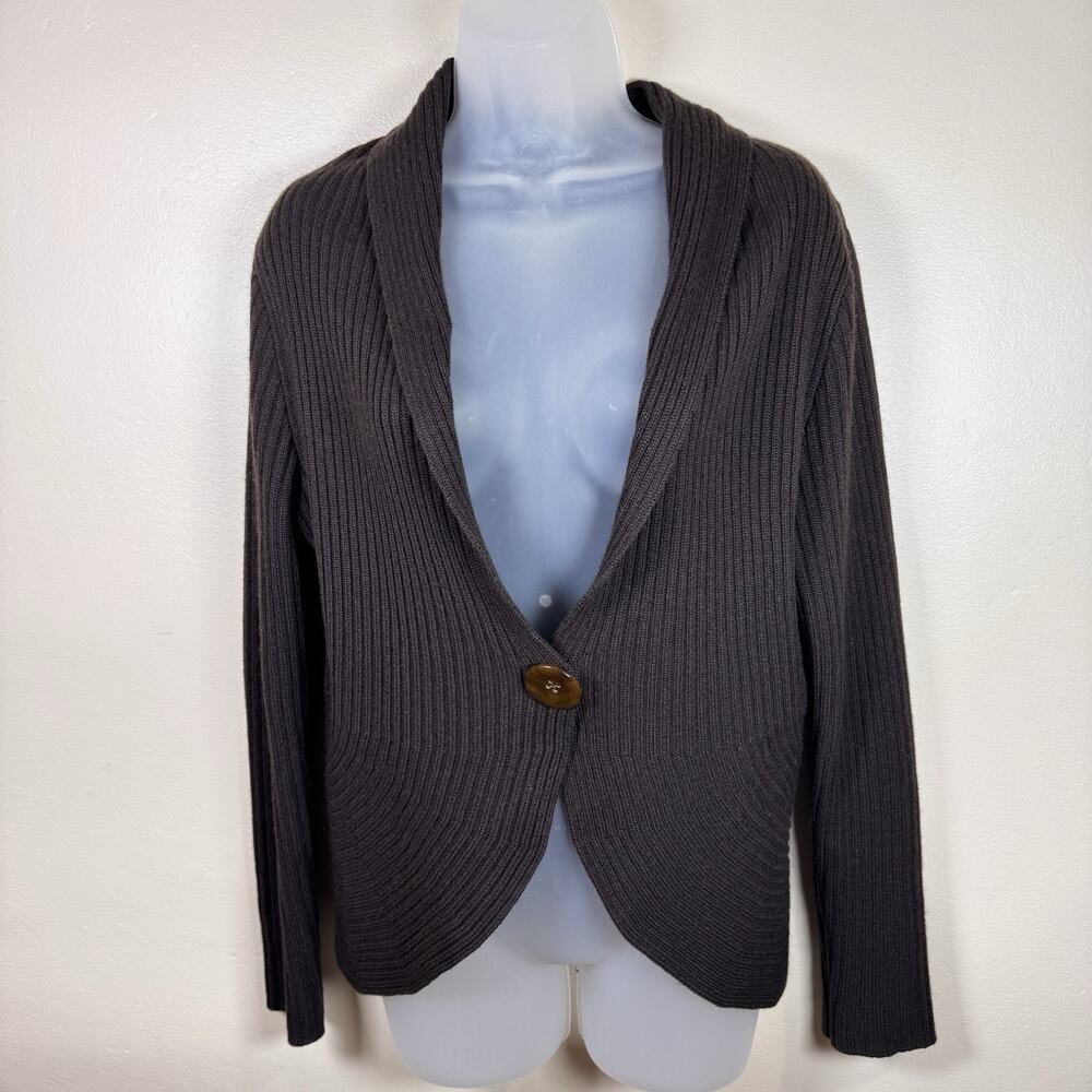 VTG Talbots Sweater Y2K Fairy Knit Cashmere Silk Size M Phoebe Shawl Collar